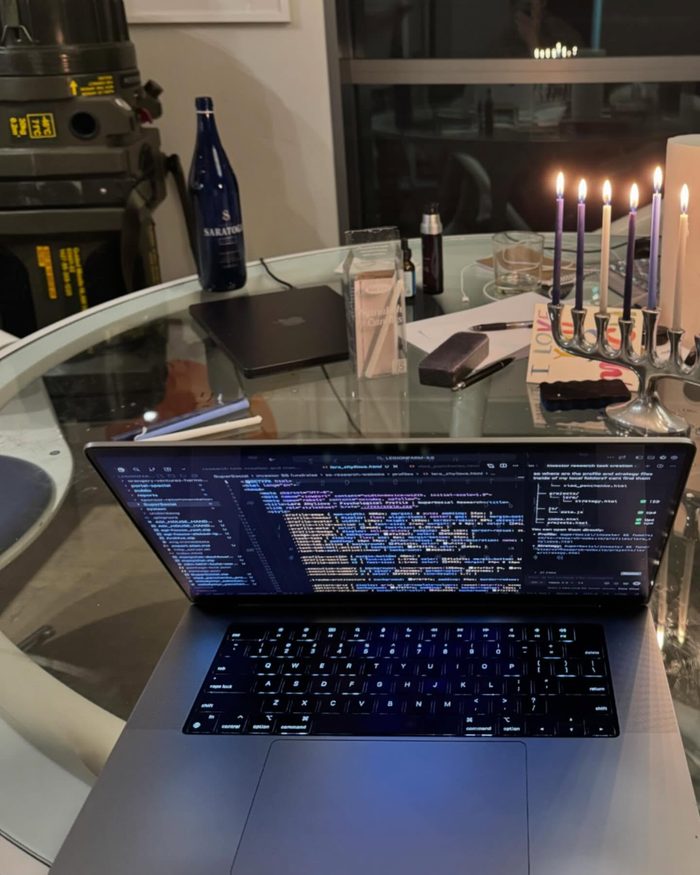 The other half of the same fact. The agents run through the night on one laptop; my job by then was writing their briefs and auditing what they shipped, not writing the code myself.