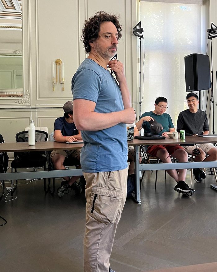Sergey Brin at AGI House.