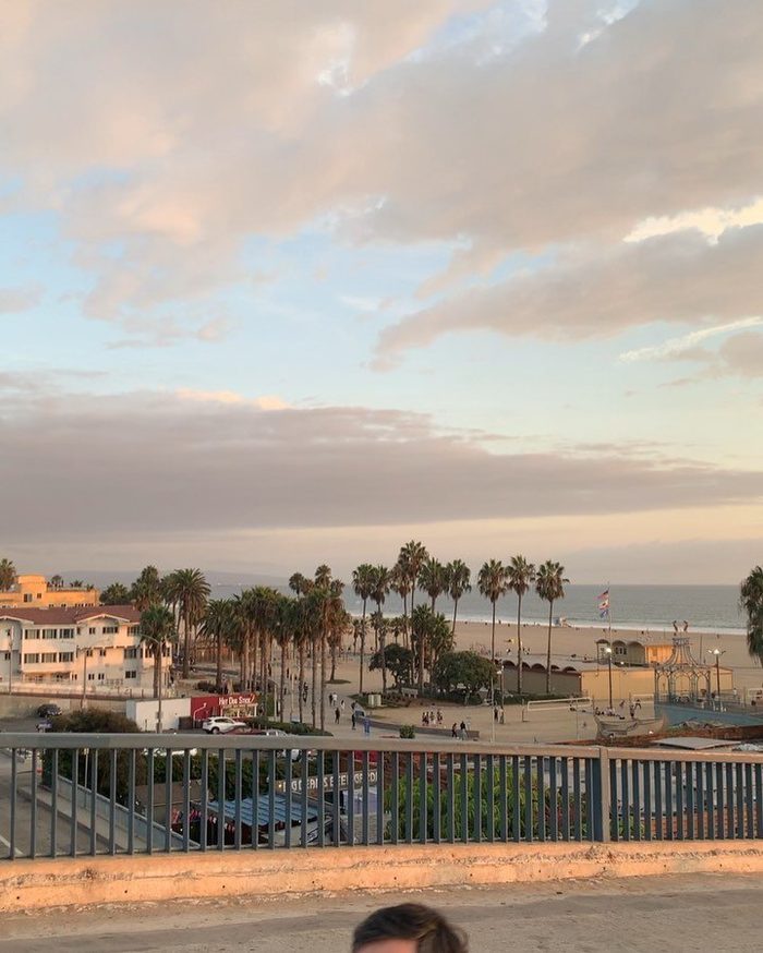 Santa Monica. The Pacific again, on the other side of it.